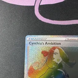 Cynthia's Ambition Pokemon Brilliant Stars 178/172 Rainbow Secret Rare NM Holo - Image 2