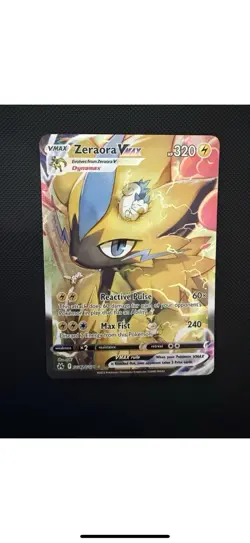 Pokemon TCG Zeraora VMAX GG42/GG70 Crown Zenith: Galarian Gallery Holo - Image 3