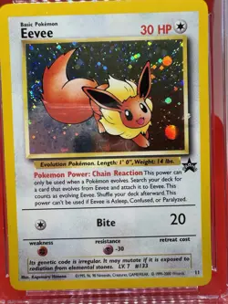 Eevee Pokemon (2000) Black Star Promo- 11 Holo Pokemon league CGC 8.5 NM/MINT+ - Image 2
