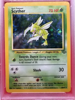 1999 Pokemon Jungle #10 Scyther HOLO PSA 7 NM TCG English Vintage - Image 2