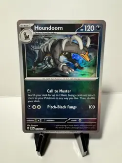 Houndoom (Master Ball Pattern) 063/131 Sv: Prismatic Evolutions Holo Pokemon Tcg - Image 1