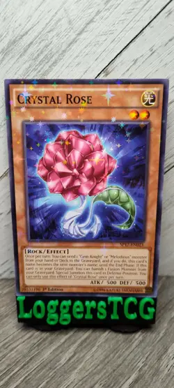 Yu-Gi-Oh! Crystal Rose STARFOIL / SP17-EN021 1st Edition LP - Image 1