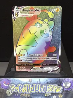 Pokemon Card Morpeko VMAX 204/202 Sword & Shield Base Secret Rare NM - Image 1