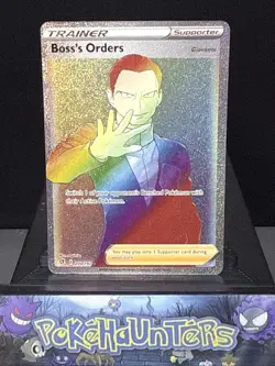 Pokemon Card Boss’s Orders 200/192 Rebel Clash Secret Rare Near Mint - Image 1
