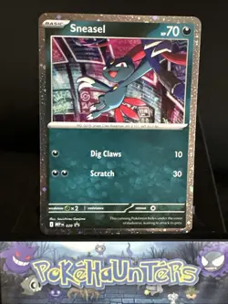 Pokemon Card Sneasel MEP 020 Mega evolution Black Star Promo Holo Rare Near Mint - Image 1