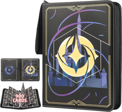 Trading Card Binder for Lorcana Cards Premium 9 Pocket Card Binder Compatible wi - Image 1