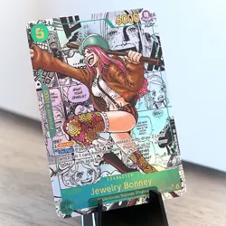 [ART CARD] Jewelry Bonney OP12 Manga CUSTOM- ENGLISH- High Quality Texture - Image 1