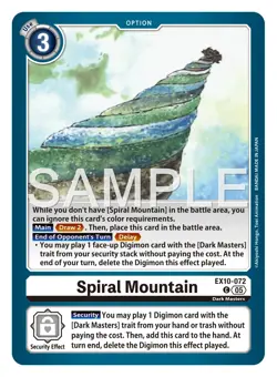 Digimon Ex10 Sinister Order Spiral Mountain Common Card EX10-072 - Image 1