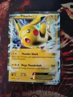 Pikachu EX XY174 Promo HOLO Pokemon Card 2016 HP - Image 1