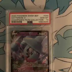 Hatterene V SWSH055 SWSH: Sword & Shield Promo Cards Holo - Image 1