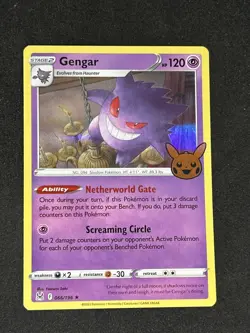 Pokemon 066/196, Gengar, Halloween Trick Or Trade, Holo, Rare, NM - Image 1