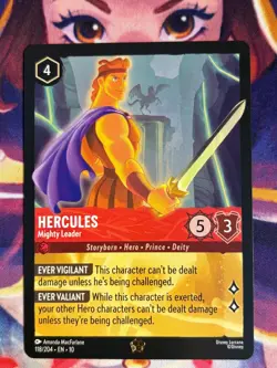 Hercules Mighty Leader - 118/204 Legendary Disney Lorcana Whispers Well Card - Image 1