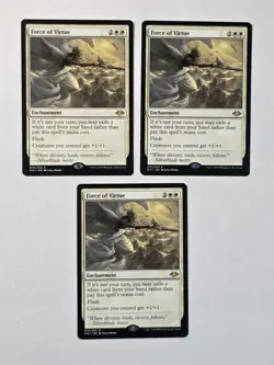 3x Force Of Virtue - Modern Horizons 1 - Near Mint - MTG - Image 1