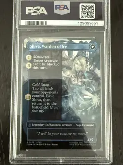2025 MTG Final Fantasy Jill, Shiva's Dominant Borderless Surge Foil #0523 PSA 10 - Image 4