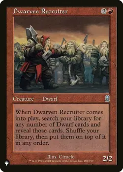 Dwarven Recruiter - The List Light Play, English Magic the Gathering MTG The Lis - Image 1