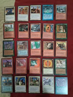 Magic The Gathering Homelands Near Complete Set 131/140 LP/NM Condition. - Image 1