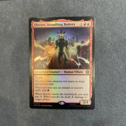 Electro, Assaulting Battery #0076 -FOIL-Marvel's Spider-Man SPM MTG - Image 5