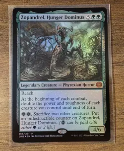 Zopandrel, Hunger Dominus (MTG Phyrexia: All Will Be One) Mystic Foil 195/271 - Image 1