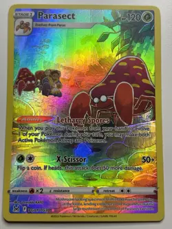2022 Sword & Shield Series - Lost Origin - Trainer Gallery Parasect #TG1 Rare NM - Image 1
