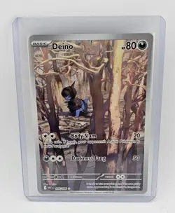 Pokemon Deino 146/086 Illustration Rare SV: White Flare Full Art - Image 1