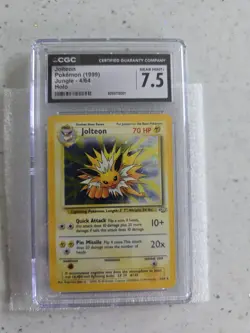 Jolteon 4/64 Jungle Unlimited Holo Rare CGC 7.5 Pokemon TCG - Image 1
