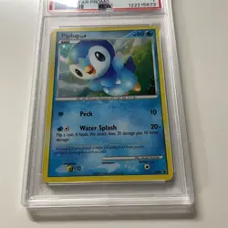 2007 Pokemon Diamond Pearl BLACK STAR PROMO #DP03 PIPLUP HOLO PSA 7 NM - Image 2