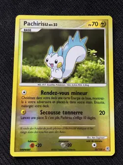 PACHIRISU REVERSE - POKEMON 35/130 DIAMANT ET PERLE BASE PROCHE DU NEUF FR - Image 1