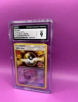 Ultra Ball 2017 Sun & Moon - Int’l Championships NA Mint 9 Pokemon Card - Image 1
