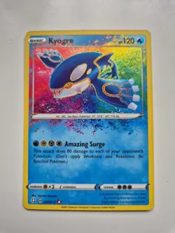 Kyogre 021/072 Amazing Rare Shining Fates TCG Pokemon Trading Card NM / MINT - Image 1