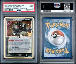 Pokemon Gold Star Greninja SWSH144 Celebrations Card ETB Promo, PSA 9 - Image 1