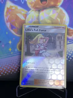 Lillie's Full Force 196/236 Reverse Holo Cosmic Eclipse Set Pokemon Card 2019 NM - Image 1