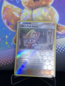 Lillie's Full Force 196/236 Reverse Holo Cosmic Eclipse Set Pokemon Card 2019 NM - Image 2
