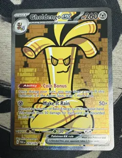 Gholdengo EX 252/182 Sv04: Paradox Rift Holofoil Card- LP - Image 1