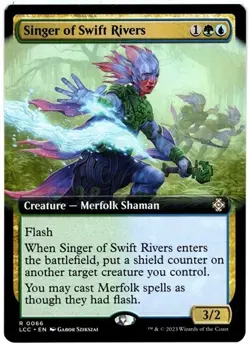 1x - Singer of Swift Rivers - Extended Art - CMR: Lost Caverns of Ixalan MTG - Image 1