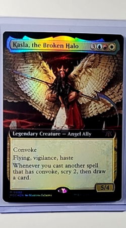 MTG Magic The Gathering MOC Commander Extended Art Foil 92 Kasla the Broken Halo - Image 1
