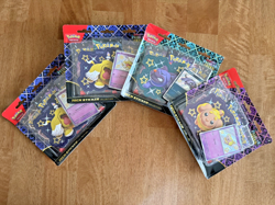 NEW and SEALED Pokemon TCG Paldean Fates Tech Sticker Collection Set Of 4 - Image 1