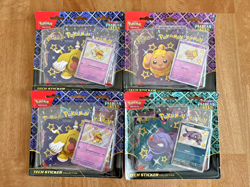 NEW and SEALED Pokemon TCG Paldean Fates Tech Sticker Collection Set Of 4 - Image 2