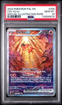 2023 Pokemon PAL EN Chi-Yu ex 259/193 Special Illustration Rare PSA 10 - Image 1