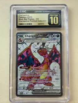Charizard Ex Pokemon 2023 Black Star Promo 56 Premium Collection CGC Pristine 10 - Image 1