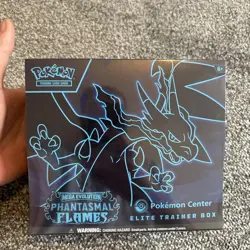 Pokemon TCG Phantasmal Flames Pokemon Center ETB Elite Trainer Box W/Acrylic - Image 2