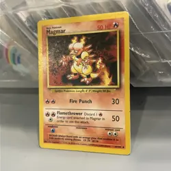 Pokemon TCG Magmar Base Set 36/102 Regular Unlimited Uncommon - Image 2