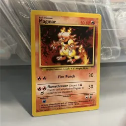 Pokemon TCG Magmar Base Set 36/102 Regular Unlimited Uncommon - Image 3