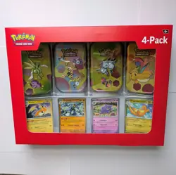 Pokemon 151 Scarlet & Violet - Mini Tins 4 Pack Sam’s Club Exclusive Brand New - Image 1