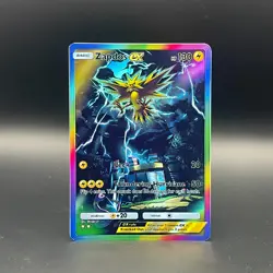 Fan Art Pokemon TCG Pocket Zapdos EX Holo SIR | Genetic Apex - Image 1