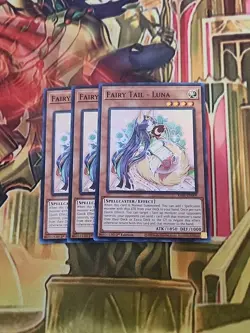 3X Fairy Tail - Luna RA01-EN009 1ST ED Super Rare NM Yugioh Playset - Image 1