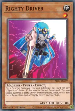 Righty Driver - SR10-EN019 - Common - 1st Edition - Yu-Gi-Oh! - Image 1
