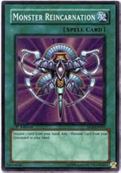 RDS-EN045 Monster Reincarnation Super Rare 1st Edition VLP! YuGiOh TCG - Image 1