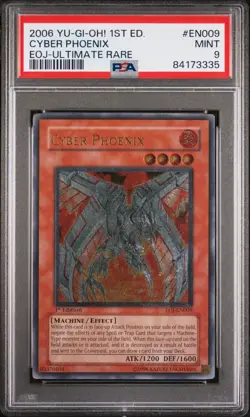 Yu-Gi-Oh! Cyber Phoenix EOJ-EN009 Ultimate Rare 1st Ed PSA 9 - Image 1