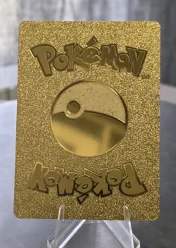 Pokemon Pikachu V 875hp Gold Foil Fan Art Collector Card TCG - Image 2
