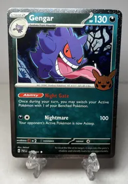 Gengar #57/91 Cosmos Holo Pokemon Card TCG Halloween Trick Or Trade 2024 NM - Image 1